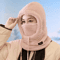 WarmHood Drawstring Winter Balaclava Thermal Hooded Scarf Neck Cover 4