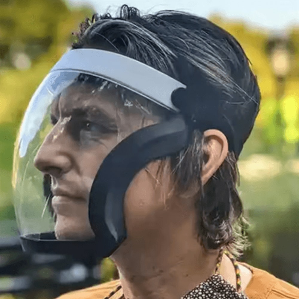 ClearGuard Full Face AntiFog Shield Mask 360 Transparent Protective Visor 0