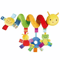 SnuggleSpin Baby Spiral Activity Toy Musical Hanging Crib Stroller Companion 3