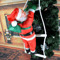 ClimbJoy Santa Ladder Decoration Christmas Hanging Climbing Santa Doll 0