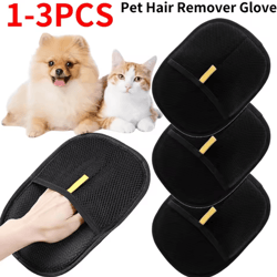 furease pet grooming glove – gentle deshedding & hair remover for dogs & cats