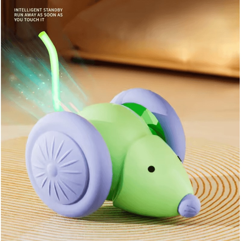 SmartChase Electric Mouse Cat Toy Rechargeable Interactive Teaser Car 4