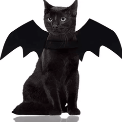 batcharm pet bat wings costume – cute halloween cosplay harness for cats & dogs