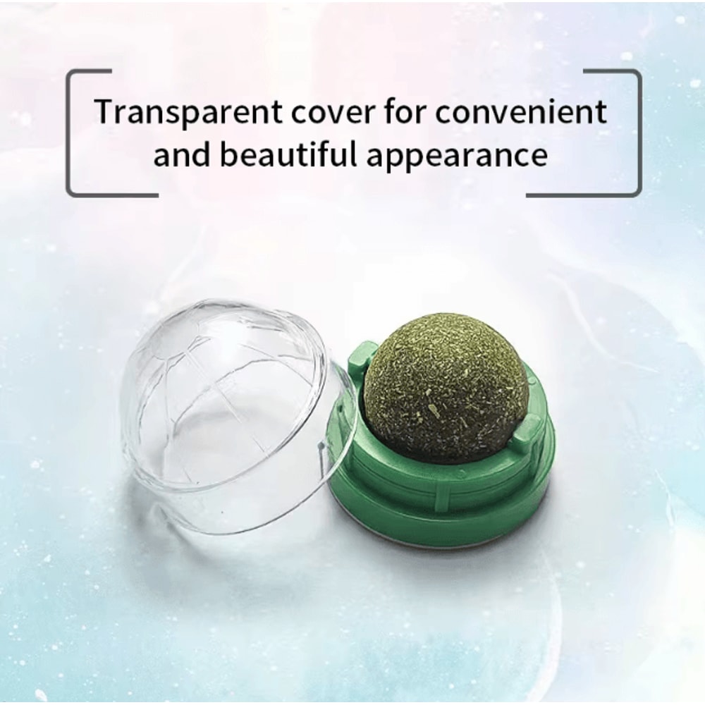 NaturaRoll Catnip Wall Ball Toy Interactive StickOn Treat Scratcher 1