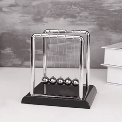 balancesphere newtons cradle desk toy – steel pendulum physics decor