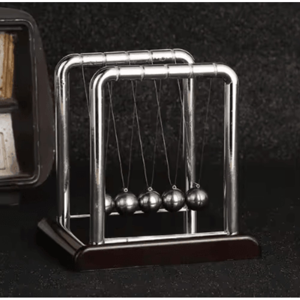 BalanceSphere Newtons Cradle Desk Toy Steel Pendulum Physics Decor 5