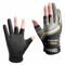 Breathable Ice Silk Fishing Gloves 3Finger Cut AntiSlip Sun Protection Gloves For Men 0