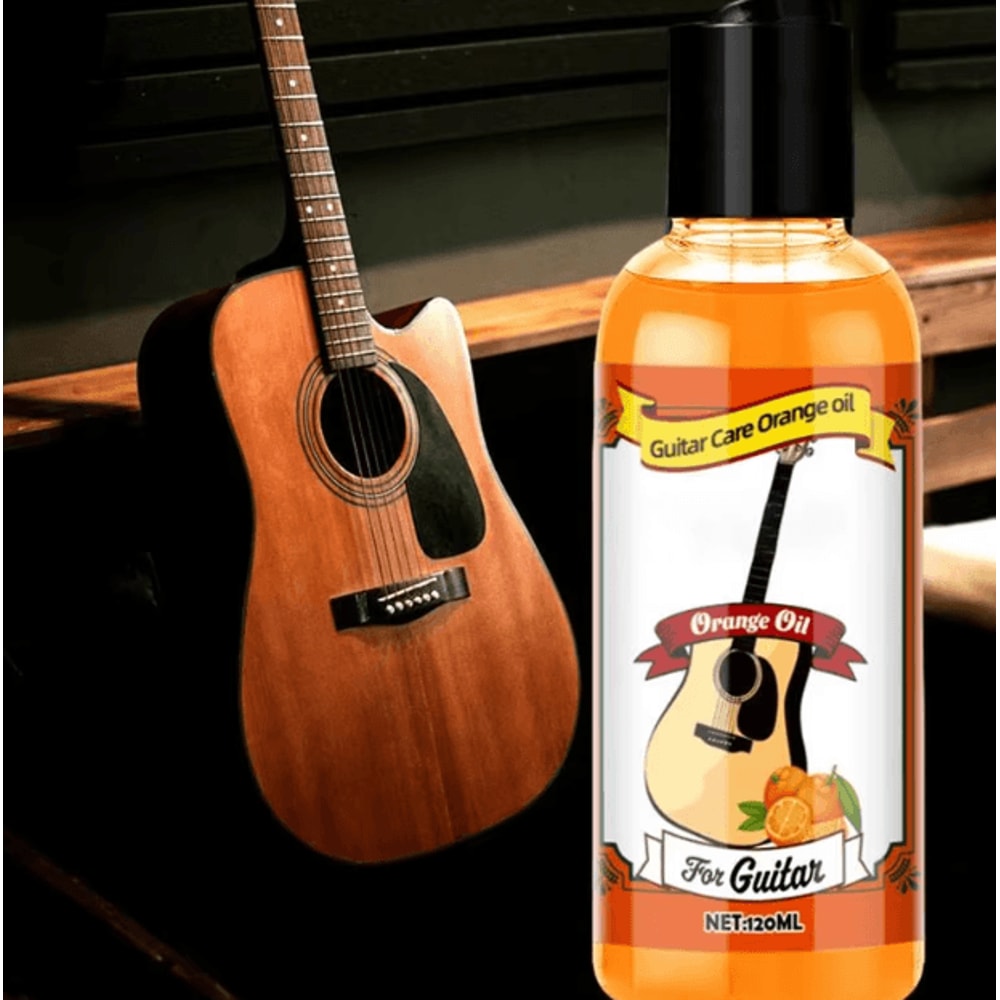 120ml Guitar Fretboard Conditioner Orange Oil Cleaner Polish Kit With Cloth 0