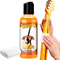 120ml Guitar Fretboard Conditioner Orange Oil Cleaner Polish Kit With Cloth 1