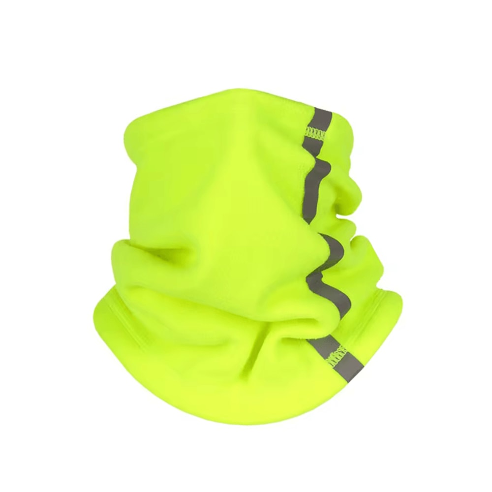 LOOGDEEL Fleece Motorcycle Half Face Mask Windproof Neck Warmer With Reflective Design 9