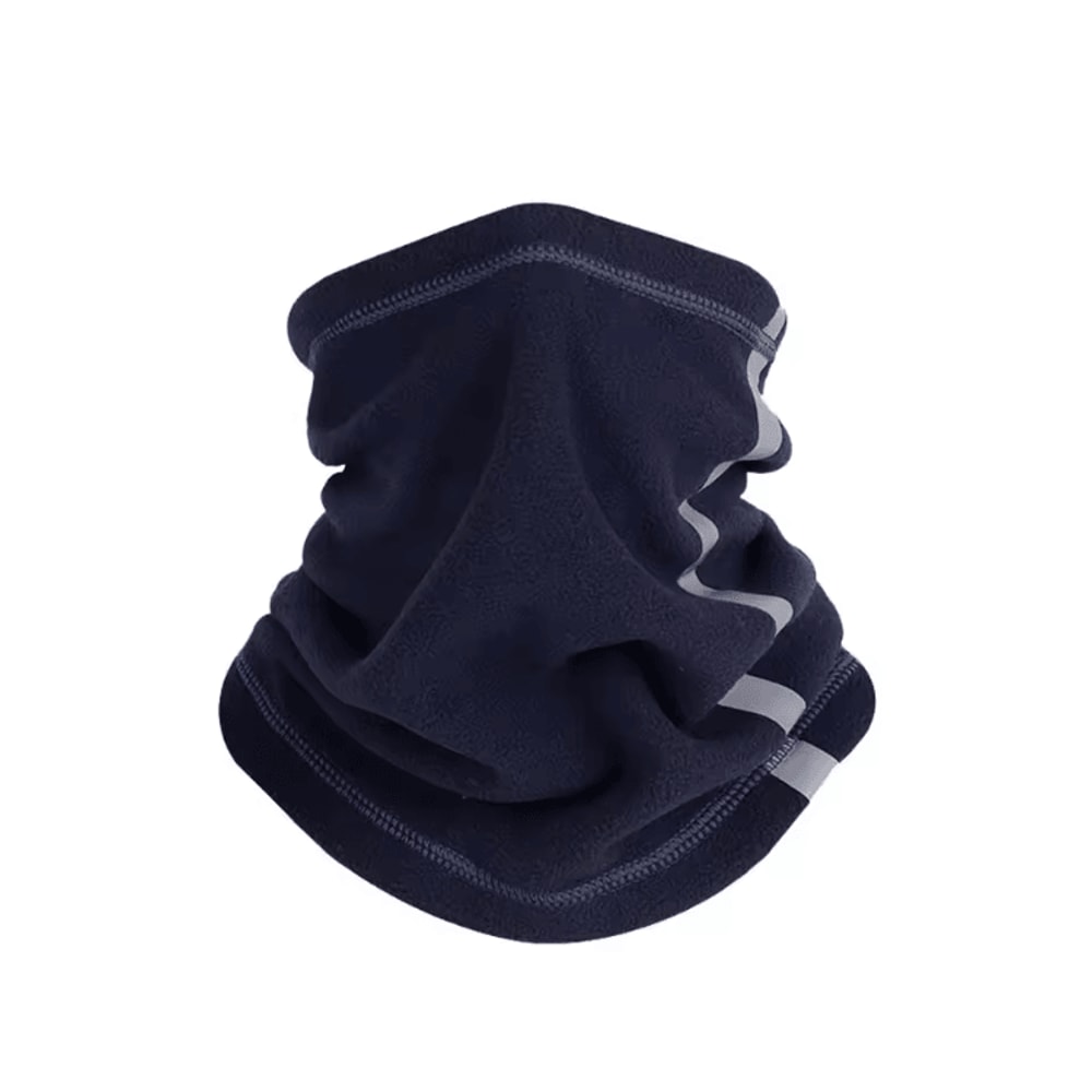 LOOGDEEL Fleece Motorcycle Half Face Mask Windproof Neck Warmer With Reflective Design 3