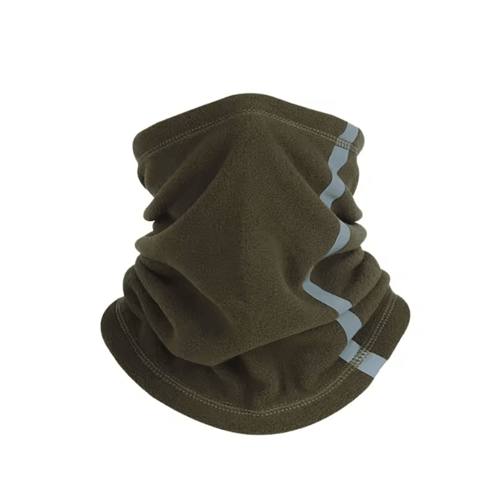 LOOGDEEL Fleece Motorcycle Half Face Mask Windproof Neck Warmer With Reflective Design 6