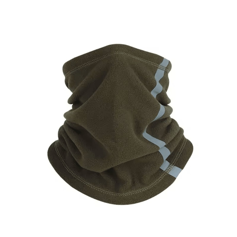 LOOGDEEL Fleece Motorcycle Half Face Mask Windproof Neck Warmer With Reflective Design 6