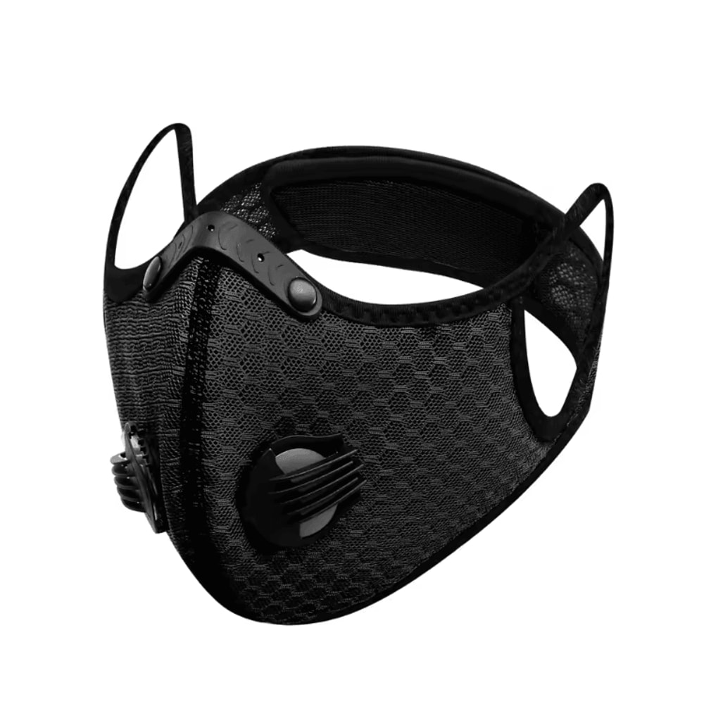 Reusable PM25 Sport Face Mask With Activated Carbon Filter Dustproof Cycling Mask 4