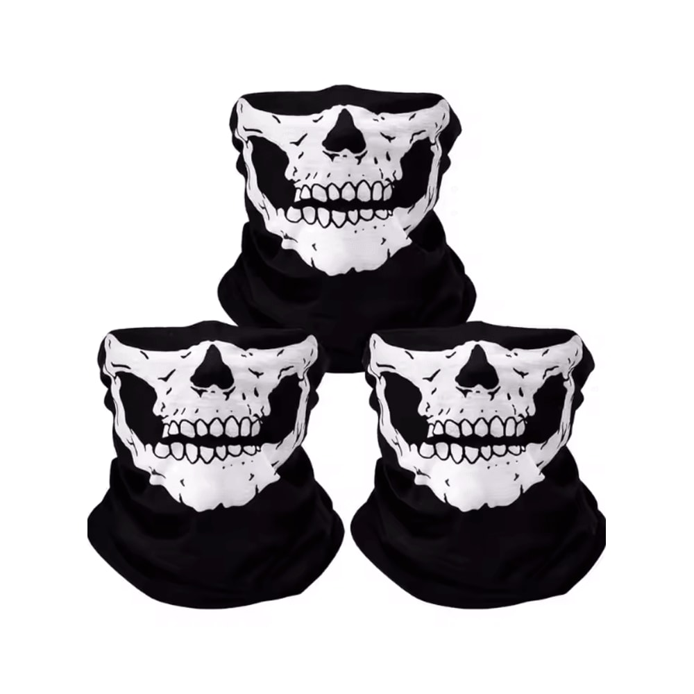 Breathable Skull Balaclava Face Mask Seamless Neck Gaiter Headwear 0