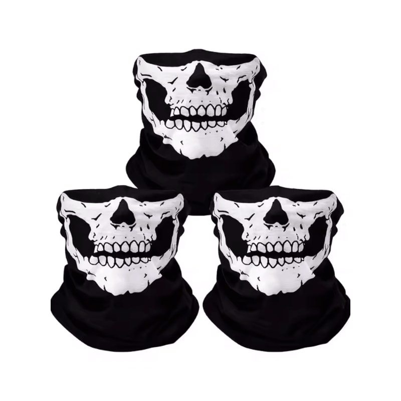 Breathable Skull Balaclava Face Mask Seamless Neck Gaiter Headwear 0