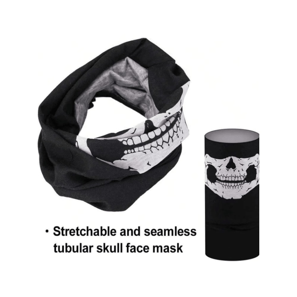 Breathable Skull Balaclava Face Mask Seamless Neck Gaiter Headwear 1