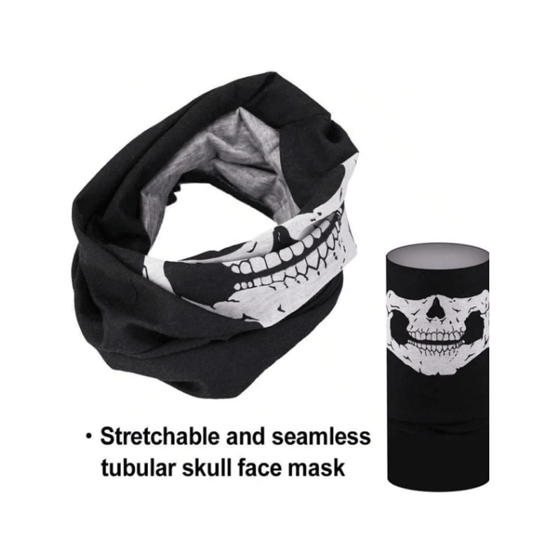 Breathable Skull Balaclava Face Mask Seamless Neck Gaiter Headwear 1