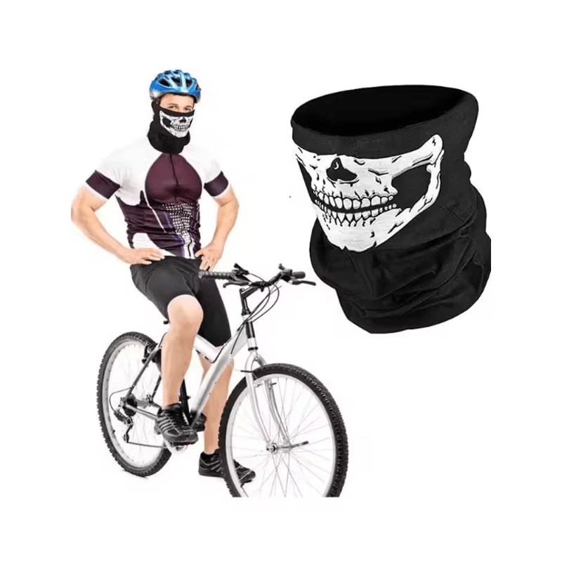Breathable Skull Balaclava Face Mask Seamless Neck Gaiter Headwear 2