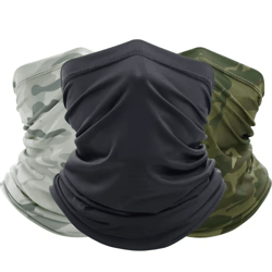 tactical camo neck gaiter breathable bandana face cover for cycling & outdoor sports