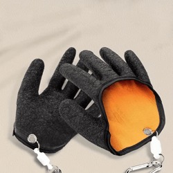 magnetic release fishing gloves waterproof anti-slip fish handling gloves