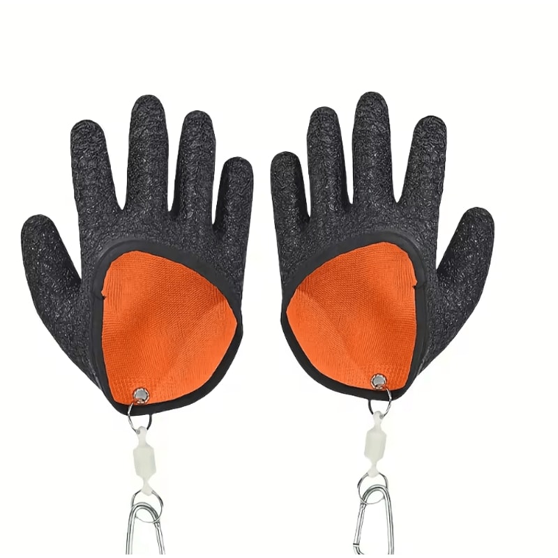 Magnetic Release Fishing Gloves Waterproof AntiSlip Fish Handling Gloves 1