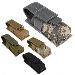tactical molle edc utility pouch flashlight holder magazine & tool waist bag