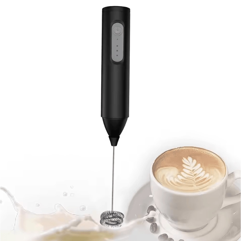 USB Rechargeable Mini Milk Frother 3Speed Electric Coffee Whisk Foam Maker 4