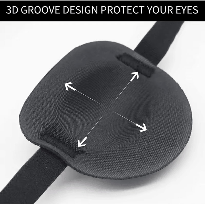 Adjustable Soft Eye Patch For Amblyopia Lazy Eye Comfortable Unisex Eye Cover 3