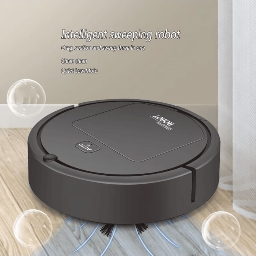 Smart Automatic Robot Vacuum Cleaner Wet Dry Sweeping USB Rechargeable Home Cleaner 0