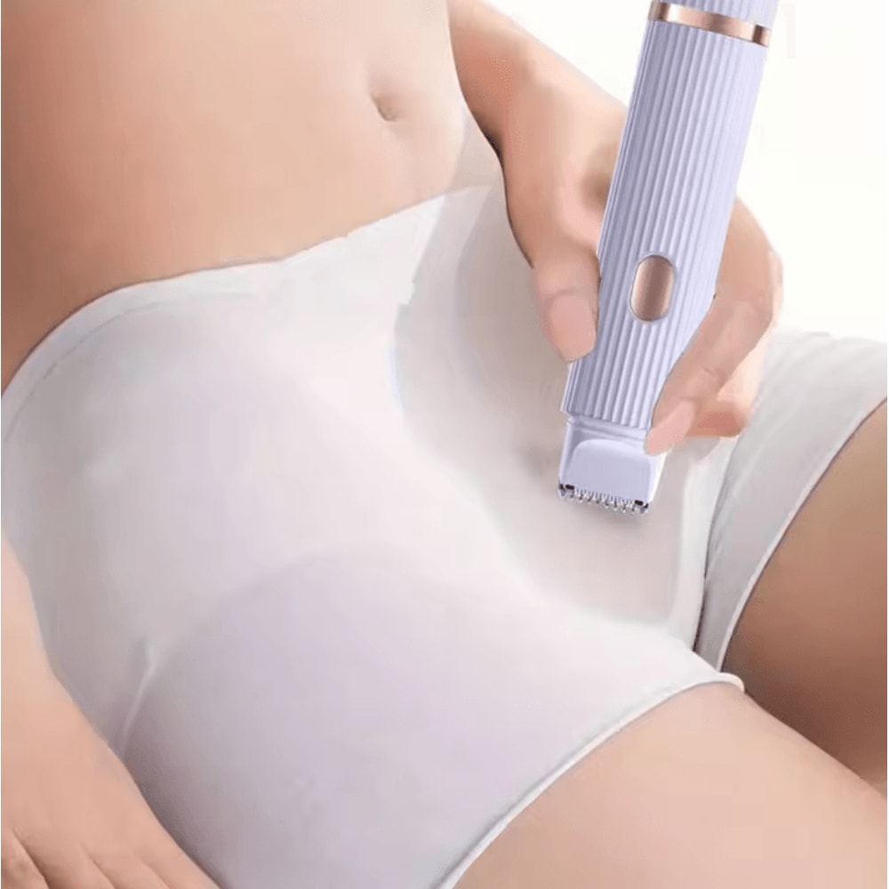 2in1 Womens Electric Shaver Portable Wet Dry Hair Remover For Face Legs Body 0