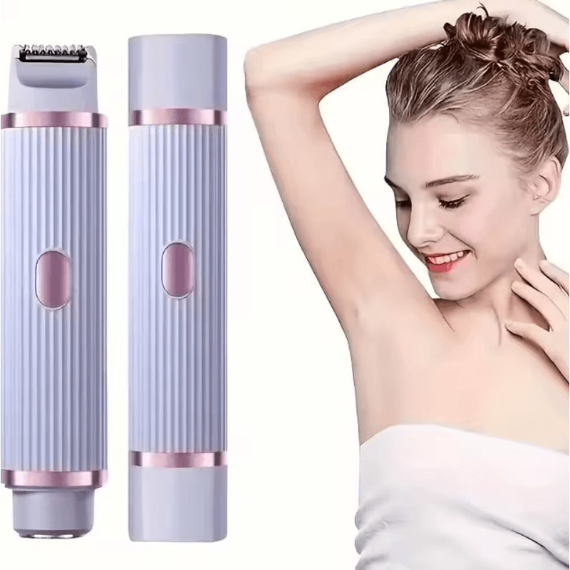 2in1 Womens Electric Shaver Portable Wet Dry Hair Remover For Face Legs Body 1