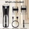 USB Rechargeable Electric Beard Trimmer LCD Display Precision Shaver For Men 3