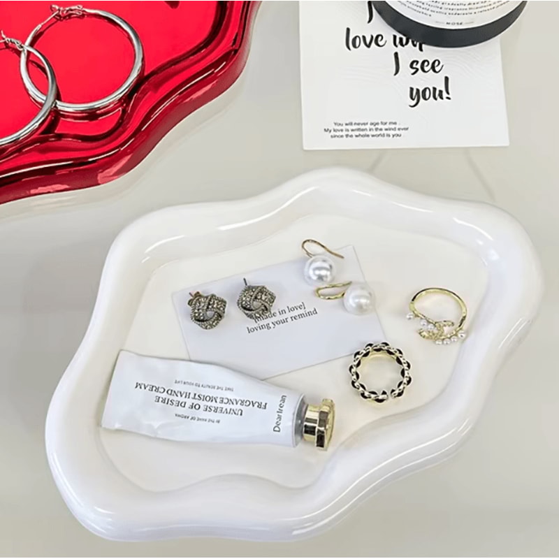 CloudShaped Jewelry Tray Decorative Trinket Dish For Earrings Rings Accessories 1