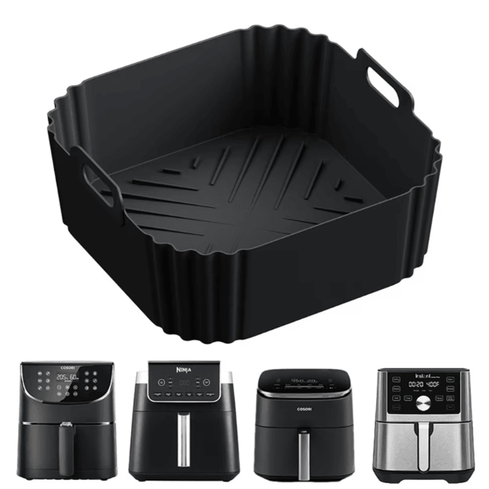 Premium Silicone Air Fryer Liners For Easy MessFree Cooking 0