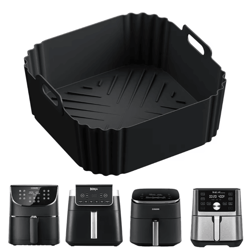 premium silicone air fryer liners for easy, mess-free cooking