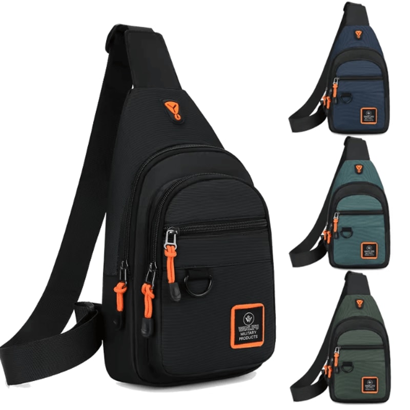 Mens Waterproof Outdoor Crossbody Chest Bag For Travel Adventure 0