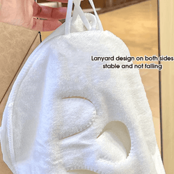 soft steam heating facial towel for spa-like skin care at home