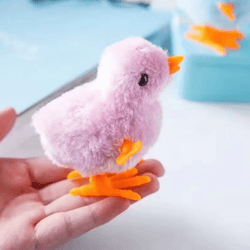 wind-up plush chicken cat toy for endless play & active fun