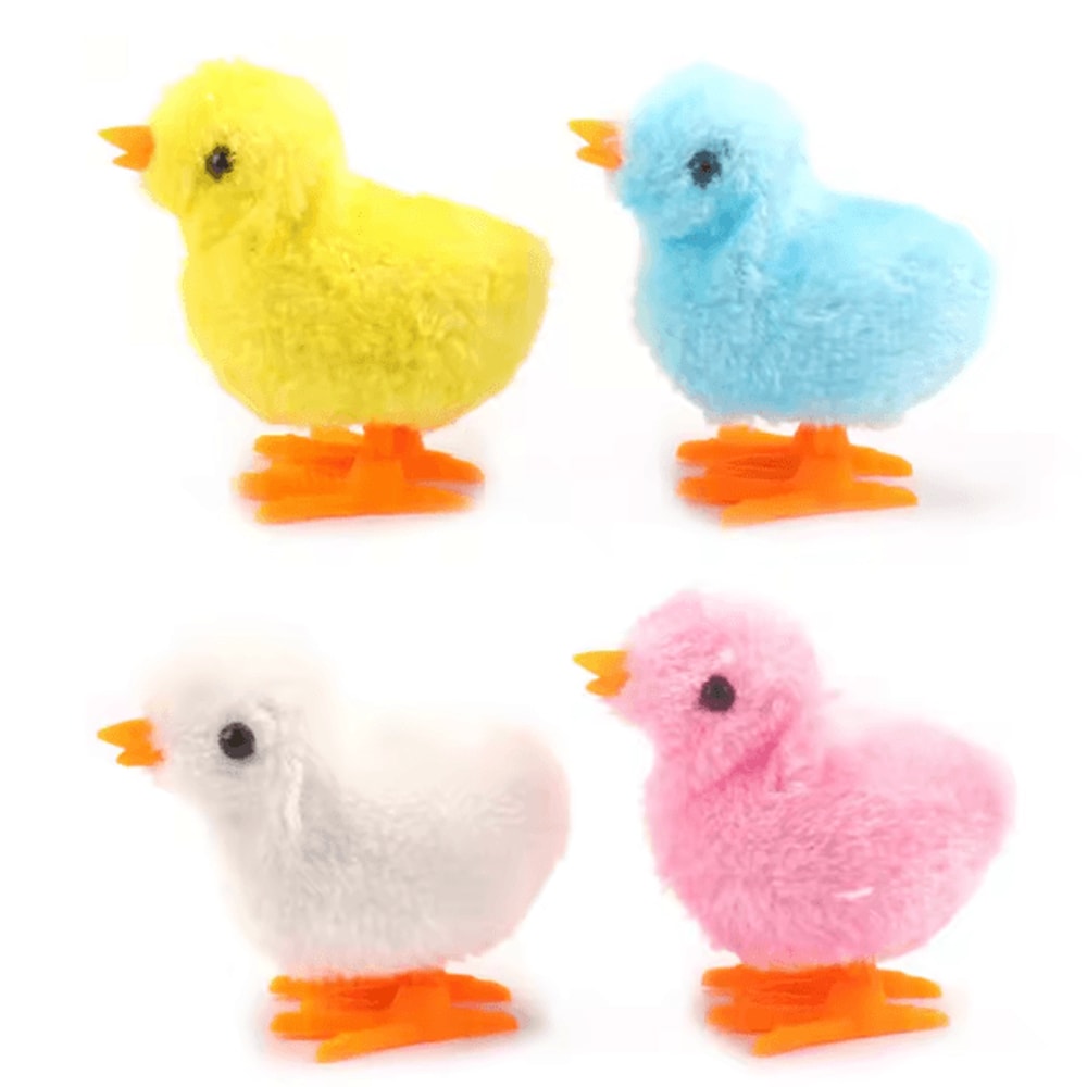 WindUp Plush Chicken Cat Toy For Endless Play Active Fun 1