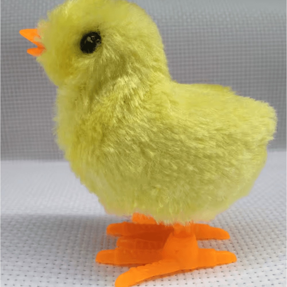 WindUp Plush Chicken Cat Toy For Endless Play Active Fun 3
