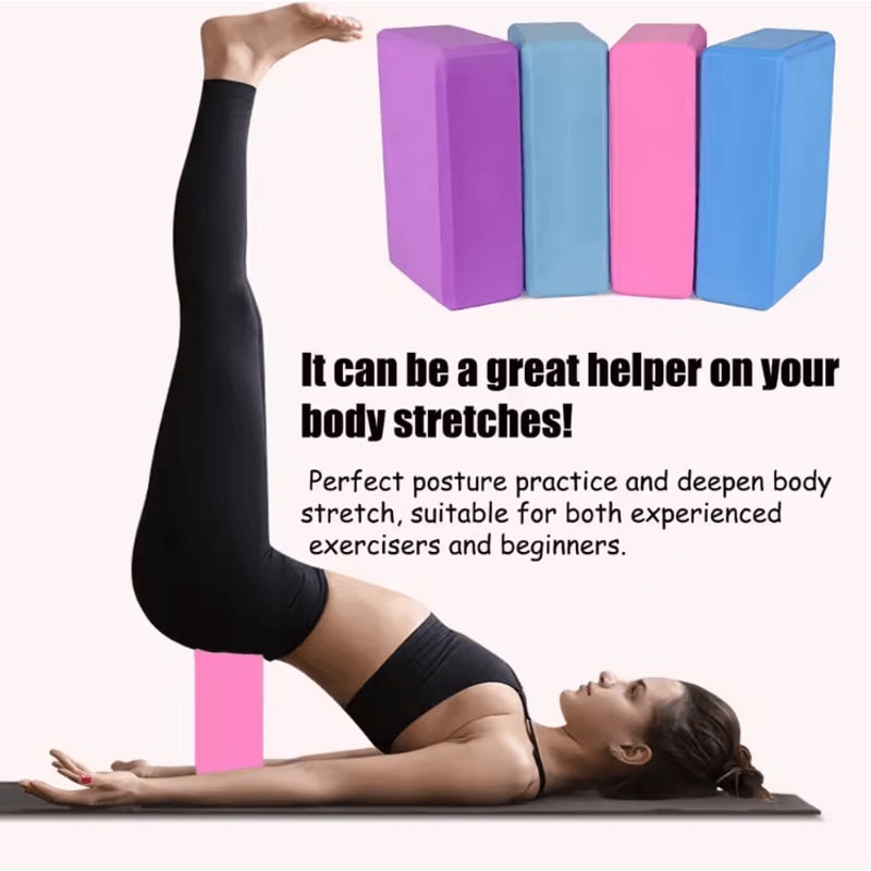HighDensity EVA Yoga Blocks For Stability Stretching Better Alignment 1