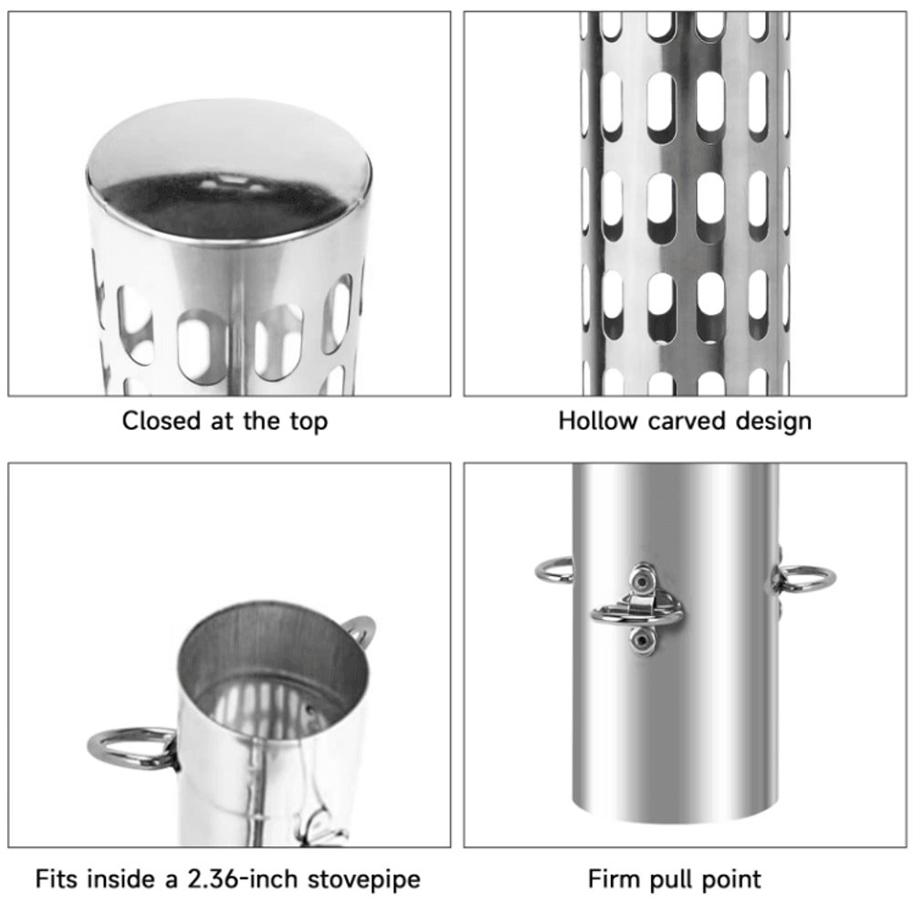 Stainless Steel Tent Stove Spark Arrestor Chimney Cap For Safe Outdoor Heating 2