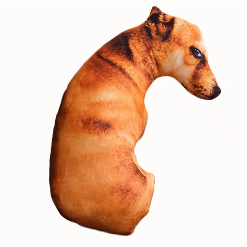Lifelike 3D Dog Head Throw Pillow For Fun Home Decor Cozy Comfort 5