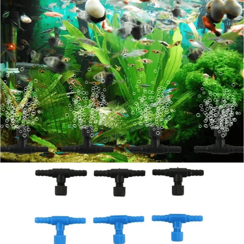 Adjustable Aquarium Air Line Control Valve Set For Precise Oxygen Flow 1