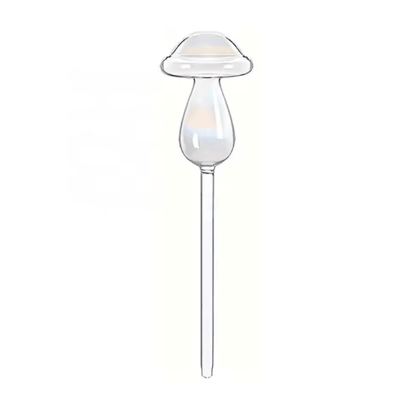 Rainbow Mushroom Glass Plant Watering Globes For Effortless Plant Care 2