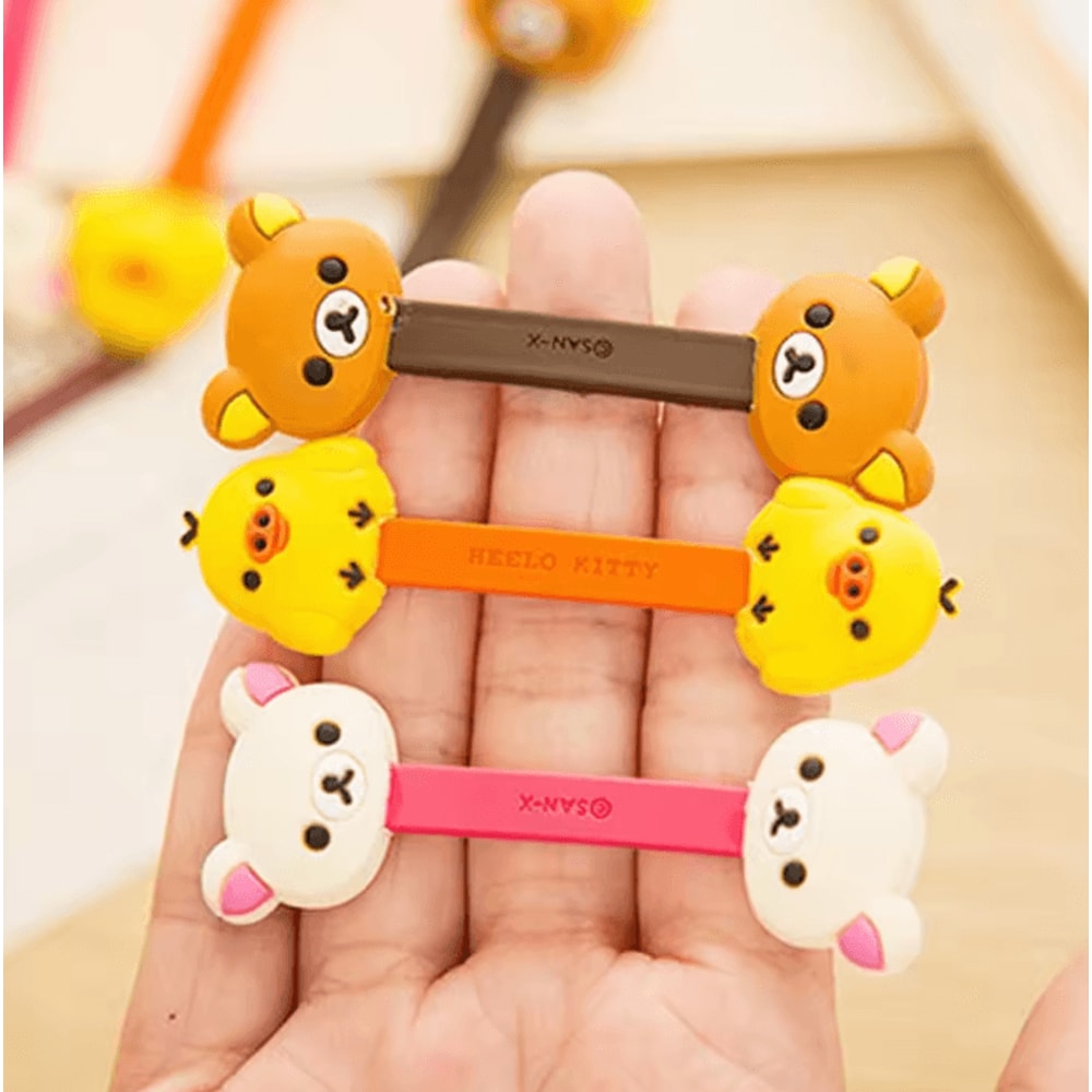 Cartoon Chopper Cable Winder Cute USB Cable Organizer Cord Protector 0
