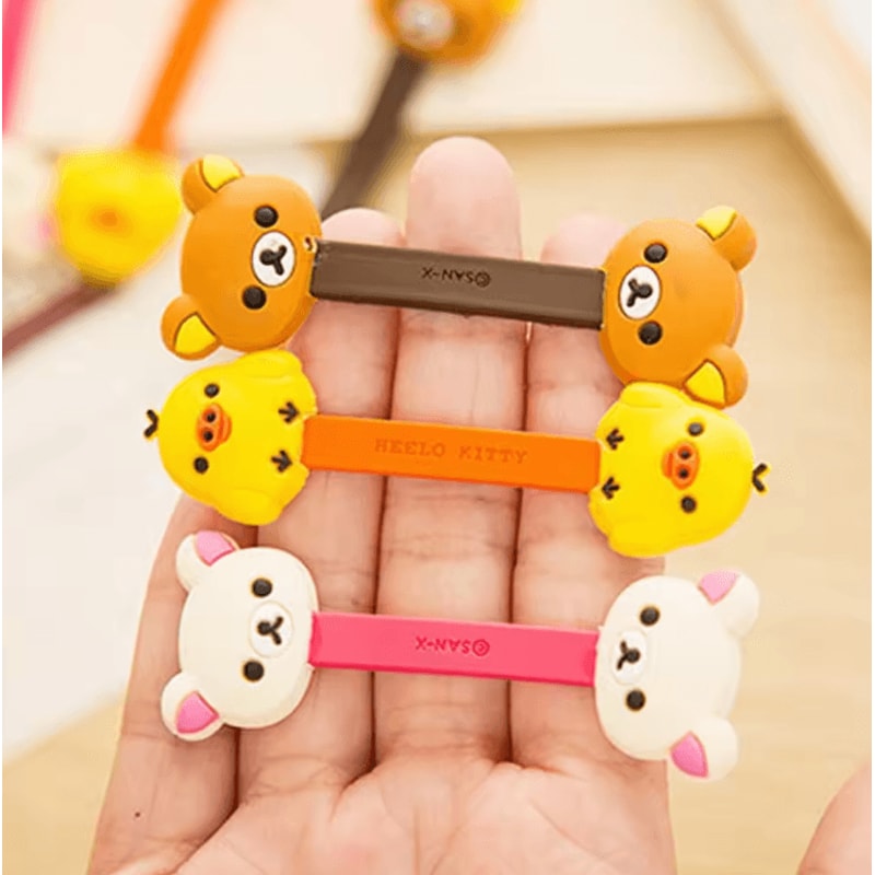 Cartoon Chopper Cable Winder Cute USB Cable Organizer Cord Protector 0