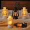 Mini LED Pony Lantern Retro Dollhouse Light Miniature Oil Lamp Decor 1