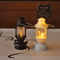 Mini LED Pony Lantern Retro Dollhouse Light Miniature Oil Lamp Decor 4